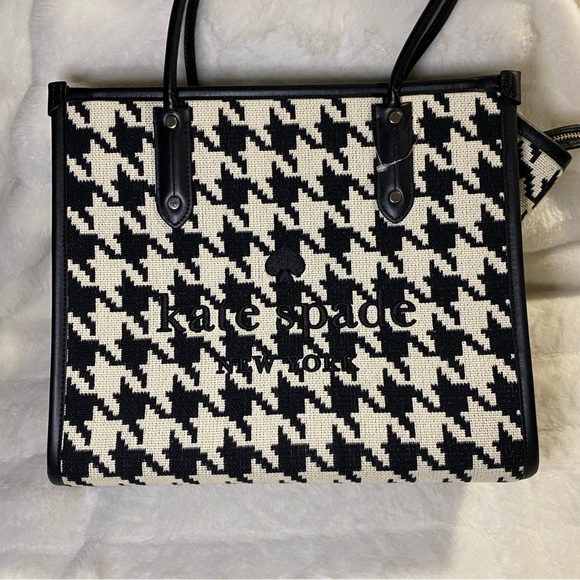 Excellent Condition Kate Spade Ella Houndstooth Jacquard
Tote Bag - Picture 5 of 16